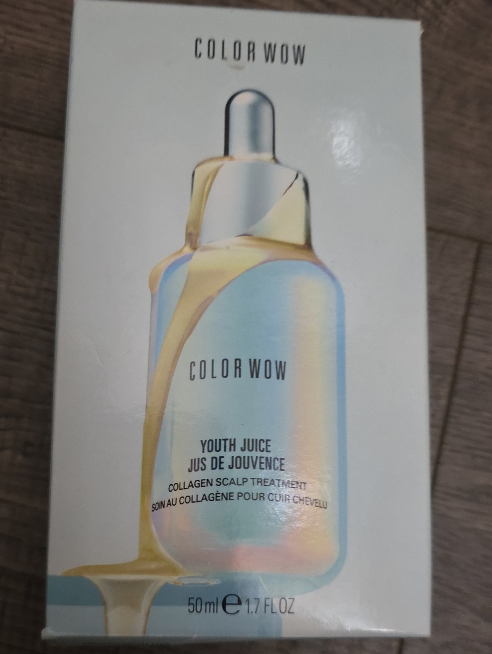 Youth Juice Scalp Serum - Iridescent Blue Bottle with Gold Cap
